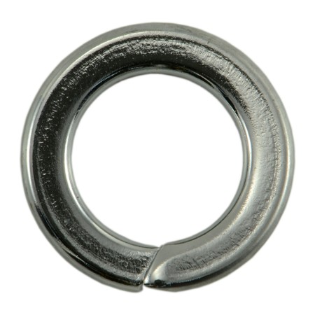 MIDWEST FASTENER Split Lock Washer, For Screw Size 5 mm Steel, Chrome Plated Finish, 10 PK 74582
